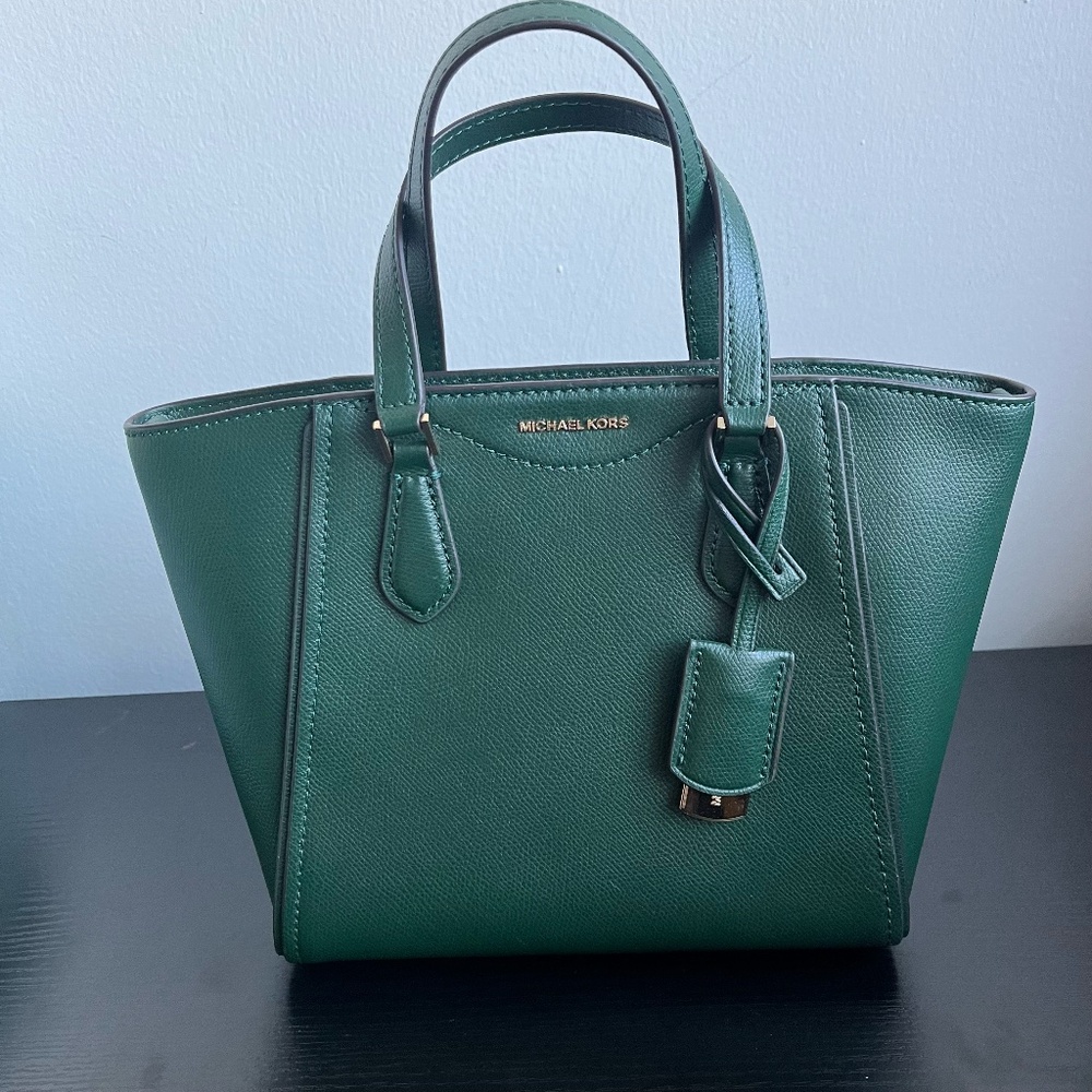 MK Taryn Small Leather Convertible Crossbody Bag